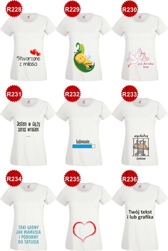 Koszulka T-SHIRT tekst Mała Mi nadruk SCHUDŁABYM na Arena.pl