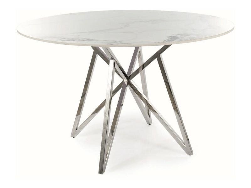 Stół Muran marmur/ chrom zdjęcie 1