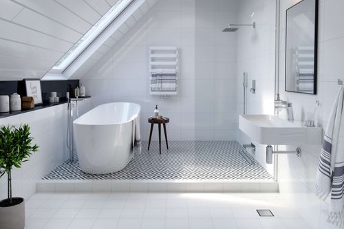 Meteor grzejnik łazienkowy 85x50 cm, biały soft na Arena.pl