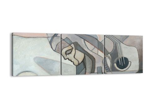 Obraz Na Płótnie - Kobieta Gitara  - 90X30 Cm - Ca90X30-3739 na Arena.pl