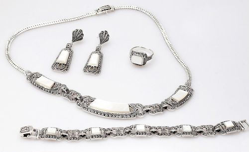 Srebrne kolczyki KDM2865 - Markazyty na Arena.pl