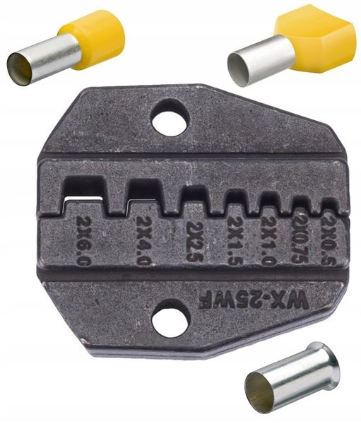 Zaciskarka Do Konektorów Praska do TULEJEK Końcówek 7w1 5 Matryc 10-35 mm zdjęcie 3