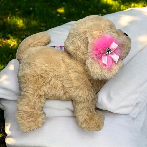 INTERAKTYWNY PIESEK PLUSZOWY NA SMYCZY CHODZĄCY SZCZEKAJĄCY N BATERIE XXL na Arena.pl