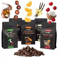Kawa ziarnista smakowa 100% Arabica Zestaw degustacyjny 5 x 150g Tommy Cafe