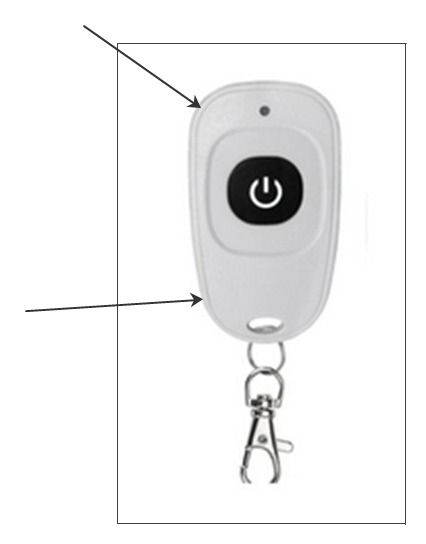 Pilot 433Mhz 1 kanał EV1527 z bateriami biały do sterownika zdjęcie 3