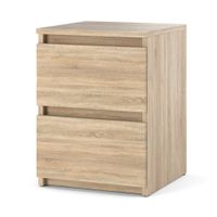 Szafka Nocna Nowoczesna 2 Szuflady Stolik Do Sypialni Nakastlik Sonoma