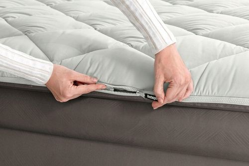 Dmuchany materac Fortech z wbudowaną pompką el. ŁOŻKO BESTWAY 203x152x51cm na Arena.pl