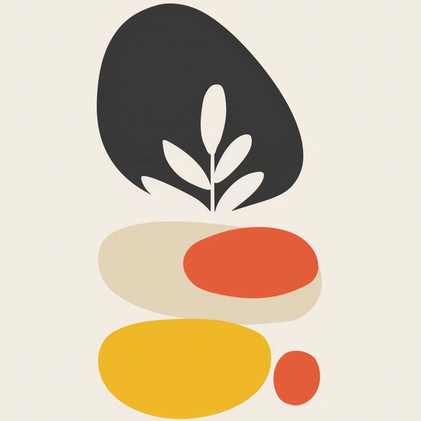 Plakat 50x50cm Botaniczna Spójność zdjęcie 1