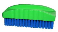 Szczotka do mycia rąk Alfa, 45 x 110 mm, zielony/niebieski