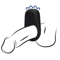 loveline wibrujący pierścień licorice black - elastyczny silikonowy model