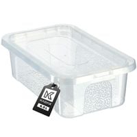 KADAX Pojemnik Organizer 4,5L Pudełko Zabawki Plastikowe Pokrywą Bezbarwny