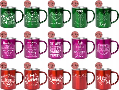 Kubek metalowy z grawerem PREZENT dla Dziadków na Arena.pl