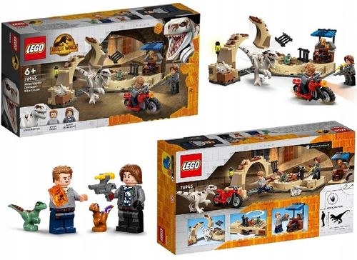 LEGO JURASSIC WORLD 76945 ATROCIRAPTOR: POŚCIG – ZESTAW AKCJI Z DINOZAUREM na Arena.pl