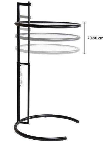 Stolik GREY - szkło, chrom na Arena.pl