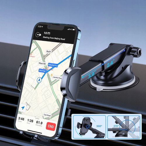 Uniwersalny TOPK uchwyt do samochodu na telefon obracany obrotowy o 360° na Arena.pl