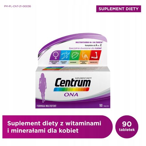 Centrum Suplement Diety dla Kobiet 90 Tabletek na Arena.pl
