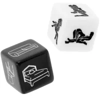 fetish submissive dice - zestaw kości do wyboru pozycji i miejsca 2 cm