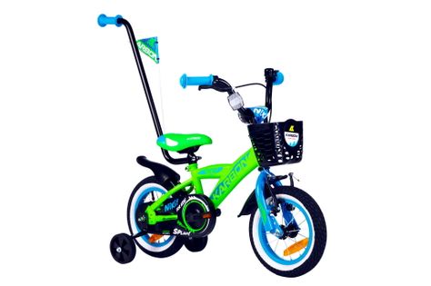 Rower rowerek dla chłopca 12 KARBON NIKI zielono-niebieski NOWY 2021