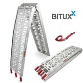 11362 Rampa najazd aluminiowy BITUXX 1 sztuka solidny 340kg podjazd
