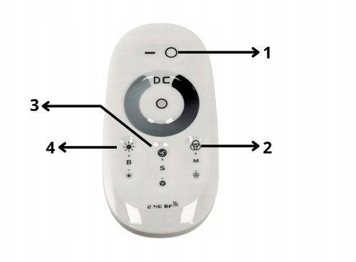 Ściemniacz Sterownik Do Taśm LED z Pilotem Dotykowym 3x4A 288W na Arena.pl