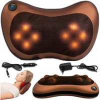 PODUSZKA MASUJĄCA KARK SZYJĘ PLECY MASAŻER SHIATSU RELAKSACYJNY EKOSKÓRA