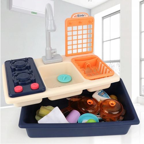 ZLEW ZLEWOZMYWAK kuchenka kuchnia dla dzieci palniki kran z wodą GARNKI na Arena.pl