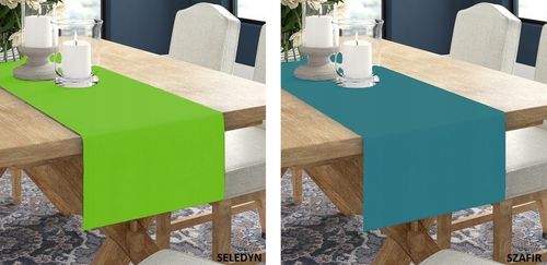 BIEŻNIK OBRUS GŁADKI MATOWY 40x220 KOLORY na Arena.pl