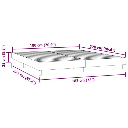 Łóżko typu Box Spring bez materaca Ciemnozielone 180x220 cm na Arena.pl