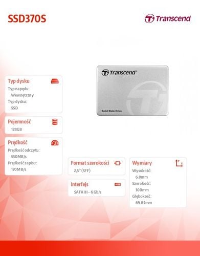 Transcend SSD MLC 370 128GB SATA3 2,5 na Arena.pl