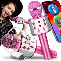 MIKROFON BEZPRZEWODOWY KARAOKE GŁOŚNIK BLUETOOTH PREZENT DLA DZIECI