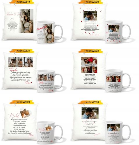 foto PODUSZKA KUBEK PREZENT na Walentynki dla żony na Arena.pl