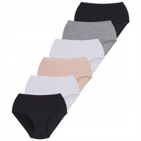 6x FIGI MAJTKI DAMSKIE Z WYŻSZYM STANEM BAWEŁNA ROZMIAR 4XL