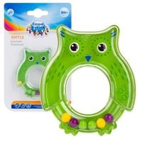 CANPOL Grzechotka dla niemowląt sowa zielona