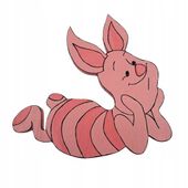 Ręcznie Malowana Sklejka Drewniana do Powieszenia na Ścianie: Prosiaczek