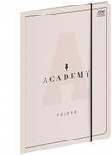 TECZKA Z GUMKA A4 ACADEMY PASTEL A'10 9376