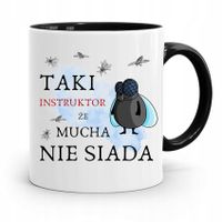 Dla Instruktora Prawa Jazdy Kubek Czarny Prezent Z Nadrukiem Ze Zdjęciem