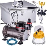 kompresor do aerografu z butlą 3l sprężarka reduktor filtr bezolejowy 23l/m