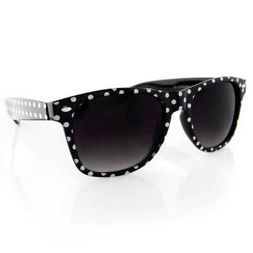 Okulary wayfarery NERDY kujonki - KROPKI zdjęcie 1