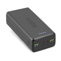 powerbank 30000 mah usb-c usb-a - czarny