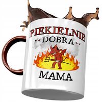 Kubek Bordowy Dla Mamy Matki Na Dzień Mamy Z Nadrukiem Ze Zdjęciem