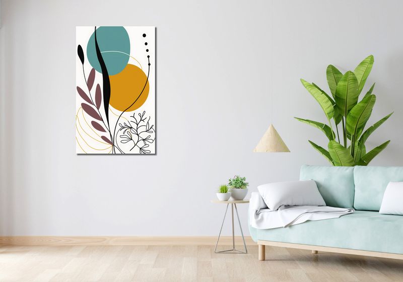 Obraz 60x100cm Geometryczny Ogród zdjęcie 2