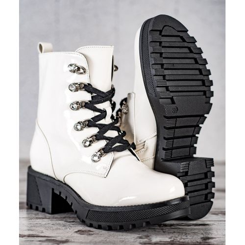 Białe Lakierowane Botki r.41 na Arena.pl