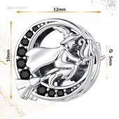 CHARMS CZAROWNICA KOT srebro 925 wiedźma zołza srebrny koralik beads charms