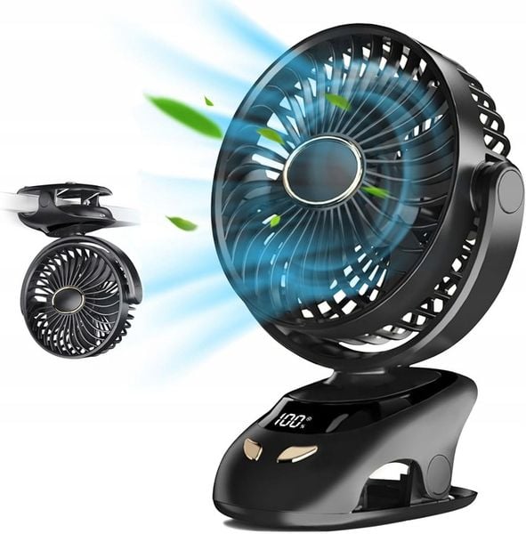 WENTYLATOR BIURKOWY Bezprzewodowy Z KLIPSEM I PODSTAWĄ Aroma BOX Cichy zdjęcie 11