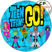 Opłatek na tort Młodzi Tytani