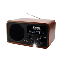 RADIO ELTRA MEWA KUCHENNE BUDOWALNE RETRO DREWNO CZARNE DĄB LW/FM