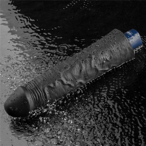 9.5" real softee rechargeable tpe vibrating dildo(black na Arena.pl