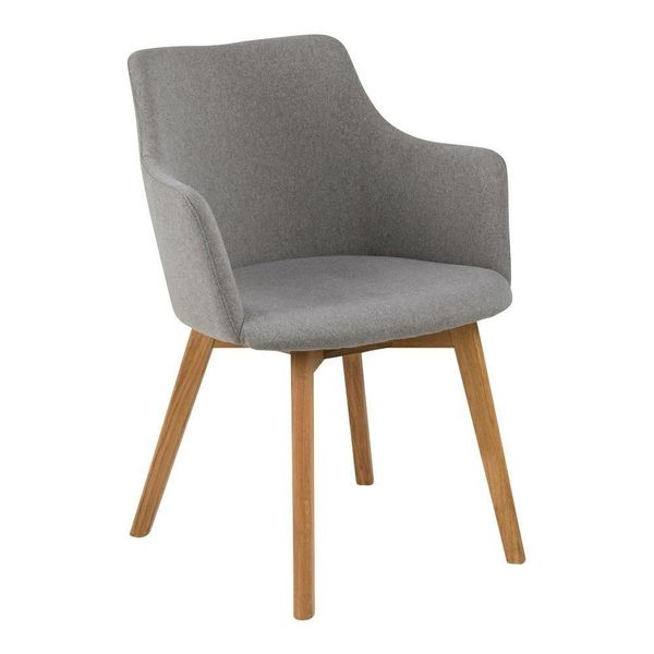 Krzesło Bella Light Grey tapicerowane zdjęcie 1