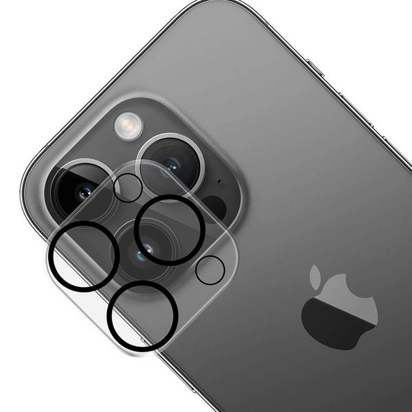 Szkło 9H na aparat do iPhone 15 Pro / 15 Pro Max - 3mk Lens Pro Full Cover zdjęcie 14