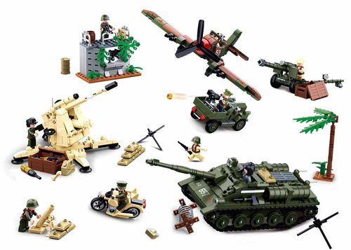 KLOCKI SLUBAN WW II Bitwa pod Kurskiem 998 kompatybilne z LEGO na Arena.pl